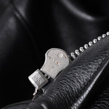 画像をギャラリービューアに読み込む, 極美品 CHROME HEARTS クロムハーツ JJ DEAN JJ ディーン ダガージップ ライダース レザージャケット サイズS ブラック 中古 4a000613