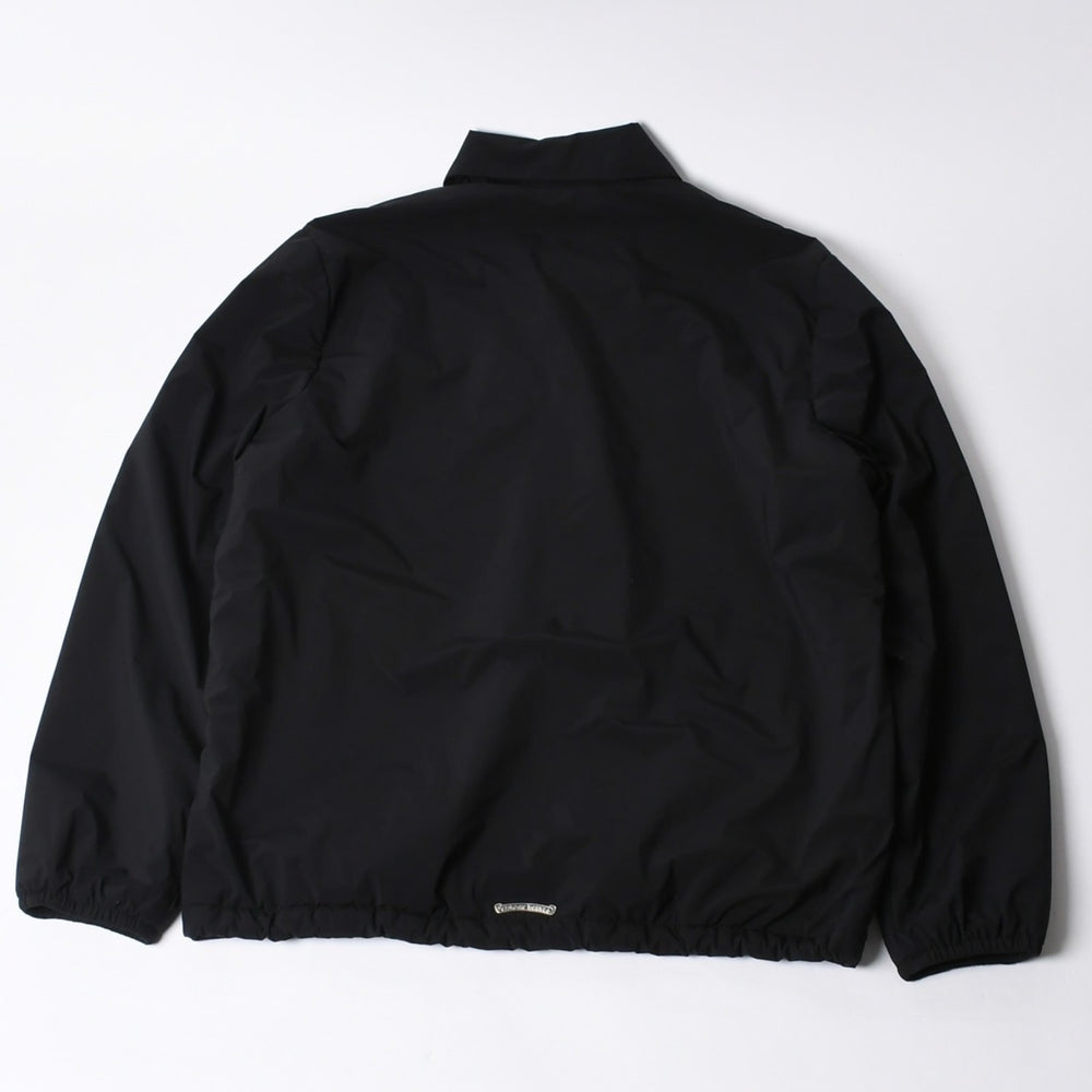 新品同様 CHROME HEARTS クロムハーツ RIGGINS FBRC ナイロン コーチ ジャケット ブラック ポリエステル ナイロン プリント サイズXL 中古 4a000683