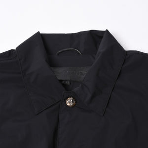 Like new CHROME HEARTS RIGGINS FBRC Nylon Coach Jacket Black Polyester Nylon Print Size XL Used 4a000683