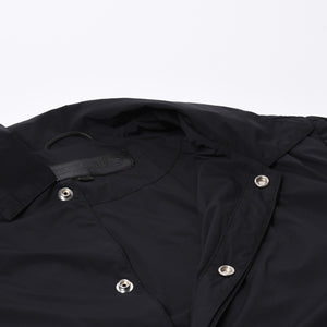Like new CHROME HEARTS RIGGINS FBRC Nylon Coach Jacket Black Polyester Nylon Print Size XL Used 4a000683