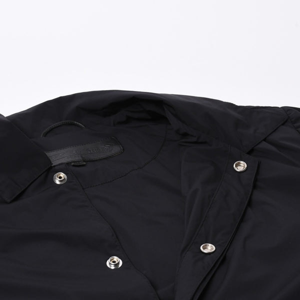 Like new CHROME HEARTS RIGGINS FBRC Nylon Coach Jacket Black Polyester Nylon Print Size XL Used 4a000683