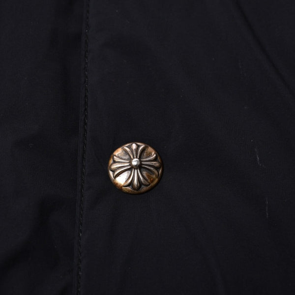 Like new CHROME HEARTS RIGGINS FBRC Nylon Coach Jacket Black Polyester Nylon Print Size XL Used 4a000683