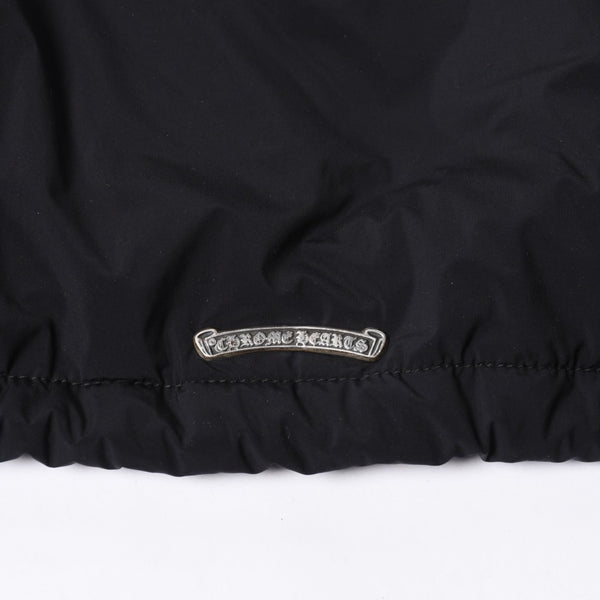 Like new CHROME HEARTS RIGGINS FBRC Nylon Coach Jacket Black Polyester Nylon Print Size XL Used 4a000683
