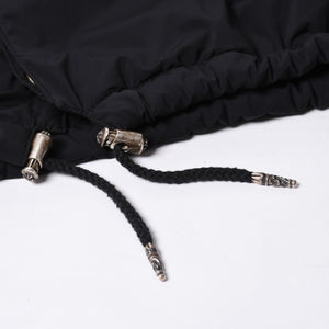 Like new CHROME HEARTS RIGGINS FBRC Nylon Coach Jacket Black Polyester Nylon Print Size XL Used 4a000683