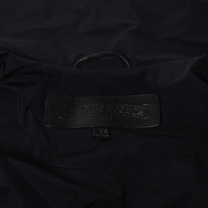 Like new CHROME HEARTS RIGGINS FBRC Nylon Coach Jacket Black Polyester Nylon Print Size XL Used 4a000683