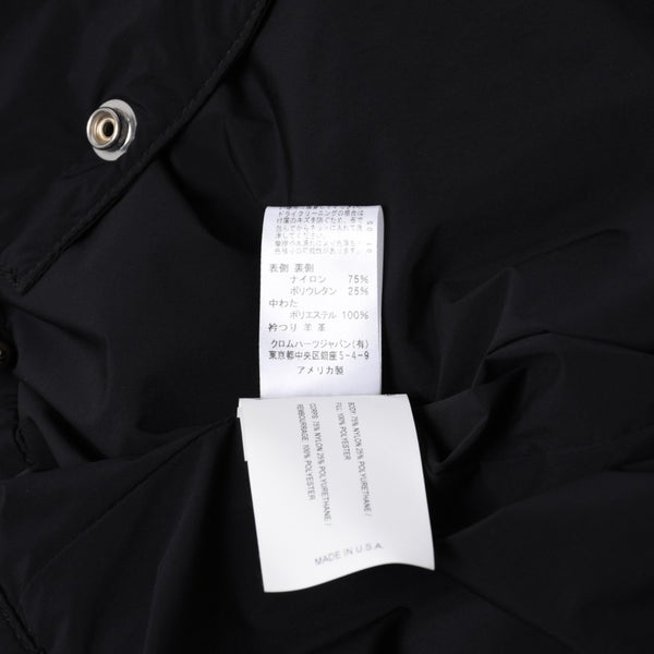 Like new CHROME HEARTS RIGGINS FBRC Nylon Coach Jacket Black Polyester Nylon Print Size XL Used 4a000683