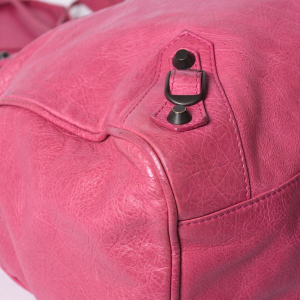 BALENCIAGA Giant City Balenciaga Giant City 2WAY bag 235216 Leather Pink Silver hardware Good condition Used 4a000150
