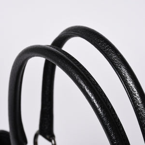 Very good condition GUCCI Gucci one shoulder handbag 113015 001013 GG canvas leather black gold hardware used 4a000194