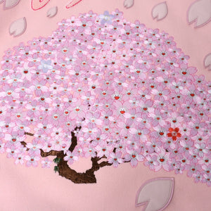 New and unused READYMADE×Takashi Murakami Readymade mononoke・made Varsity jacket cherry blossom pink white 4a000357