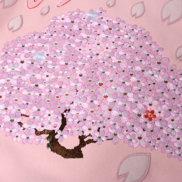 New and unused READYMADE×Takashi Murakami Readymade mononoke・made Varsity jacket cherry blossom pink white 4a000357