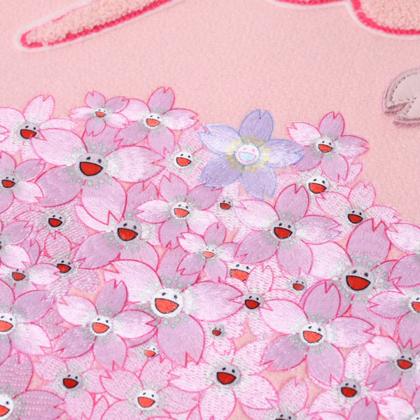 New and unused READYMADE×Takashi Murakami Readymade mononoke・made Varsity jacket cherry blossom pink white 4a000357