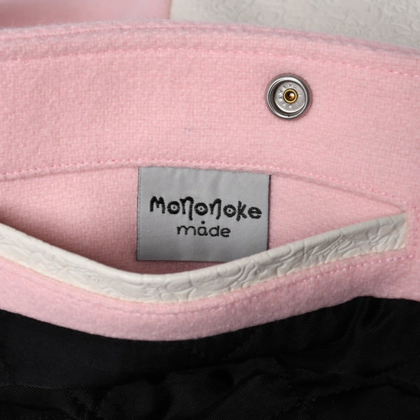 New and unused READYMADE×Takashi Murakami Readymade mononoke・made Varsity jacket cherry blossom pink white 4a000357