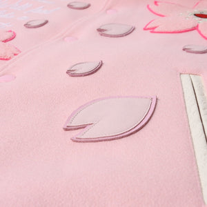 New and unused READYMADE×Takashi Murakami Readymade mononoke・made Varsity jacket cherry blossom pink white 4a000357