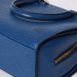 LOUIS VUITTON Pont Neuf Handbag M52055 Epi Leather Blue Made in France Gold Hardware Good Condition Used 4a000745