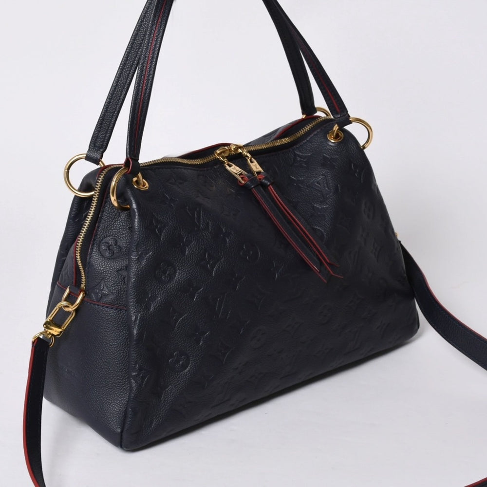 LOUIS VUITTON ルイヴィトン モノグラム ネイビー M43721 ポンテュPM マリーヌルージュ トートバッグ アンプラント 美品 中古 4a000474