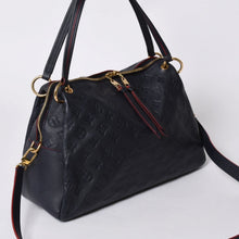 画像をギャラリービューアに読み込む, LOUIS VUITTON ルイヴィトン モノグラム ネイビー M43721 ポンテュPM マリーヌルージュ トートバッグ アンプラント 美品 中古 4a000474