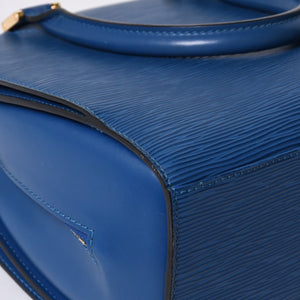 LOUIS VUITTON Pont Neuf Handbag M52055 Epi Leather Blue Made in France Gold Hardware Good Condition Used 4a000745
