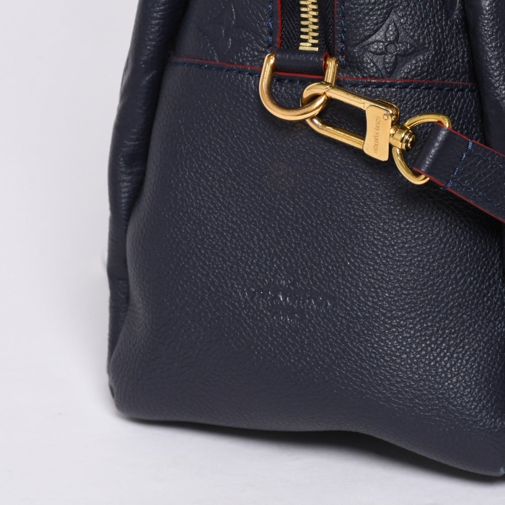 LOUIS VUITTON ルイヴィトン モノグラム ネイビー M43721 ポンテュPM マリーヌルージュ トートバッグ アンプラント 美品 中古 4a000474