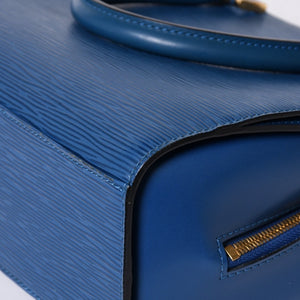 LOUIS VUITTON Pont Neuf Handbag M52055 Epi Leather Blue Made in France Gold Hardware Good Condition Used 4a000745