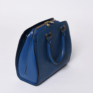 LOUIS VUITTON Pont Neuf Handbag M52055 Epi Leather Blue Made in France Gold Hardware Good Condition Used 4a000745