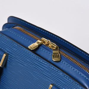 LOUIS VUITTON Pont Neuf Handbag M52055 Epi Leather Blue Made in France Gold Hardware Good Condition Used 4a000745