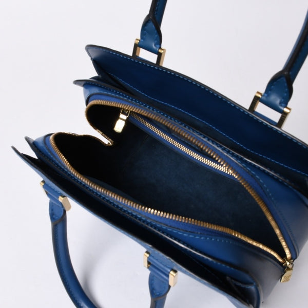 LOUIS VUITTON Pont Neuf Handbag M52055 Epi Leather Blue Made in France Gold Hardware Good Condition Used 4a000745