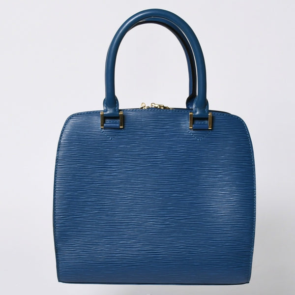 LOUIS VUITTON Pont Neuf Handbag M52055 Epi Leather Blue Made in France Gold Hardware Good Condition Used 4a000745