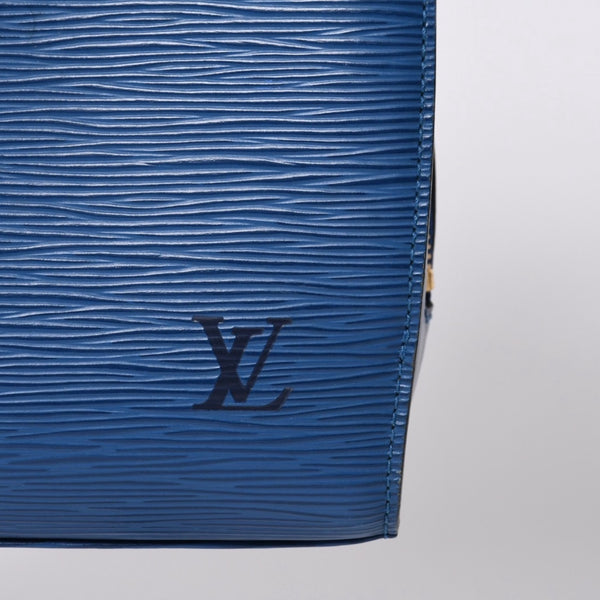 LOUIS VUITTON Pont Neuf Handbag M52055 Epi Leather Blue Made in France Gold Hardware Good Condition Used 4a000745