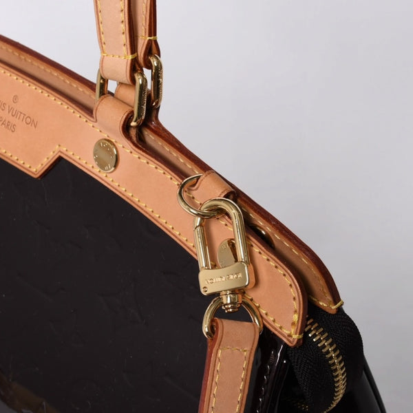 Very Good Condition LOUIS VUITTON Monogram Vernis Blair MM M91619 2WAY Handbag Amarant Gold Hardware Used 4a000732