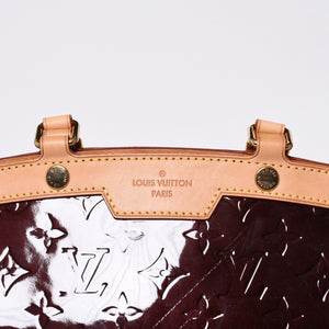 Very Good Condition LOUIS VUITTON Monogram Vernis Blair MM M91619 2WAY Handbag Amarant Gold Hardware Used 4a000732