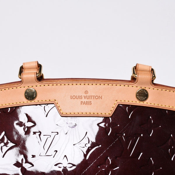 Very Good Condition LOUIS VUITTON Monogram Vernis Blair MM M91619 2WAY Handbag Amarant Gold Hardware Used 4a000732