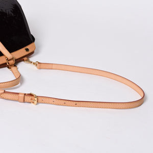 Very Good Condition LOUIS VUITTON Monogram Vernis Blair MM M91619 2WAY Handbag Amarant Gold Hardware Used 4a000732
