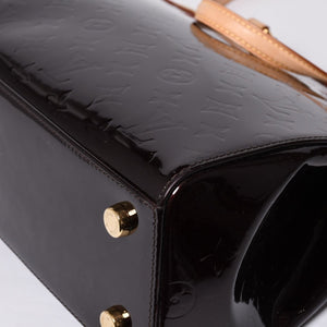 Very Good Condition LOUIS VUITTON Monogram Vernis Blair MM M91619 2WAY Handbag Amarant Gold Hardware Used 4a000732