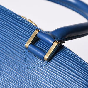 LOUIS VUITTON Pont Neuf Handbag M52055 Epi Leather Blue Made in France Gold Hardware Good Condition Used 4a000745