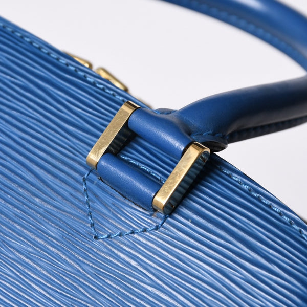 LOUIS VUITTON Pont Neuf Handbag M52055 Epi Leather Blue Made in France Gold Hardware Good Condition Used 4a000745