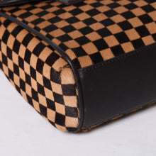 画像をギャラリービューアに読み込む, LOUIS VUITTON ルイヴィトン ライオン ハンドバッグ M92131 ブラウン レザー ダミエソバージュ ゴールド金具 美品 中古 4a000763