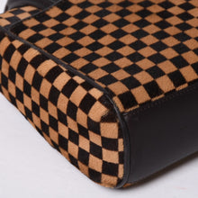 画像をギャラリービューアに読み込む, LOUIS VUITTON ルイヴィトン ライオン ハンドバッグ M92131 ブラウン レザー ダミエソバージュ ゴールド金具 美品 中古 4a000763