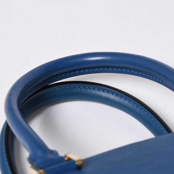 LOUIS VUITTON Pont Neuf Handbag M52055 Epi Leather Blue Made in France Gold Hardware Good Condition Used 4a000745