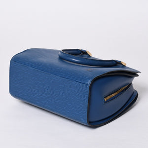 LOUIS VUITTON Pont Neuf Handbag M52055 Epi Leather Blue Made in France Gold Hardware Good Condition Used 4a000745