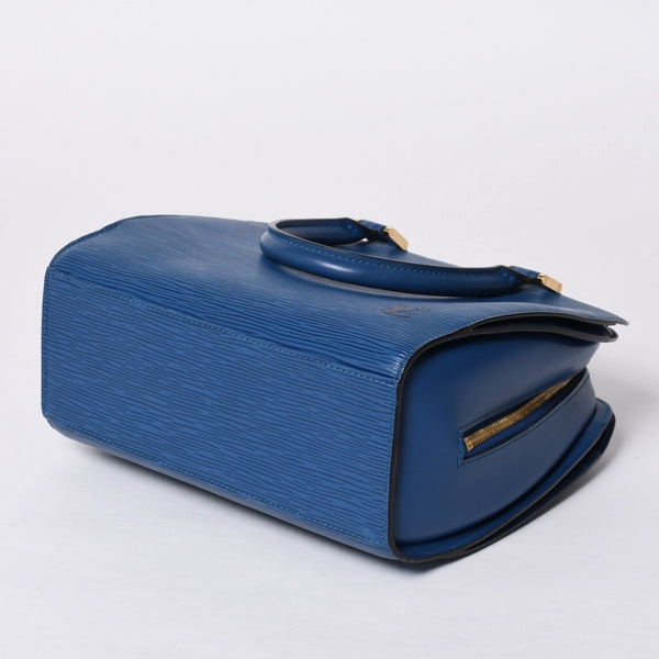 LOUIS VUITTON Pont Neuf Handbag M52055 Epi Leather Blue Made in France Gold Hardware Good Condition Used 4a000745