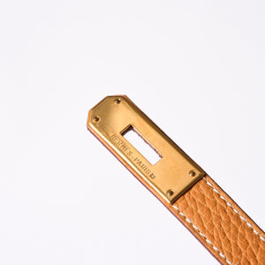 極美品 エルメス HERMES オータクロア 32 ハンドバッグ フィヨルド ナチュラルサブレ ゴールド金具 レディース □A刻印中古 4a000974