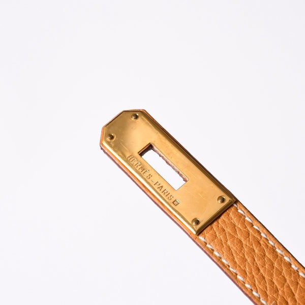 極美品 エルメス HERMES オータクロア 32 ハンドバッグ フィヨルド ナチュラルサブレ ゴールド金具 レディース □A刻印中古 4a000974