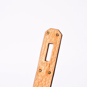 極美品 エルメス HERMES オータクロア 32 ハンドバッグ フィヨルド ナチュラルサブレ ゴールド金具 レディース □A刻印中古 4a000974