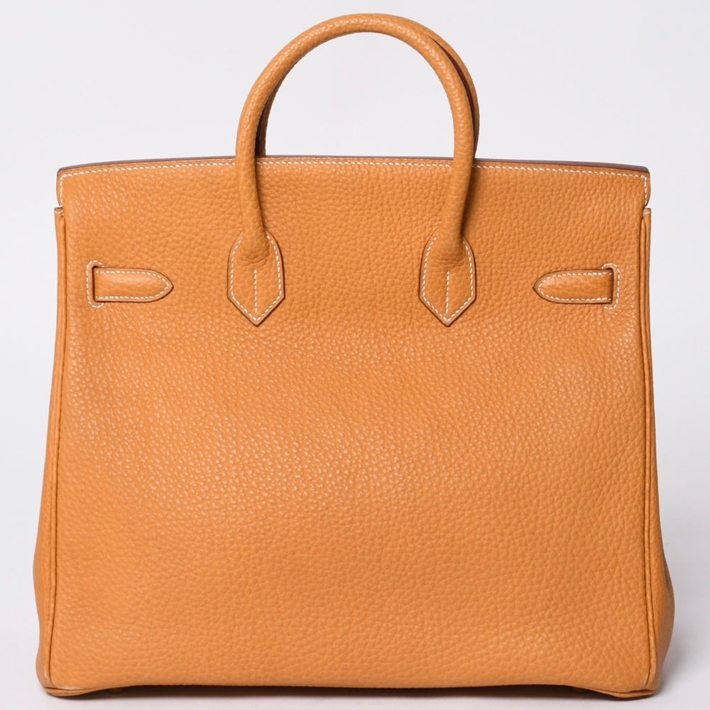 極美品 エルメス HERMES オータクロア 32 ハンドバッグ フィヨルド ナチュラルサブレ ゴールド金具 レディース □A刻印中古 4a000974