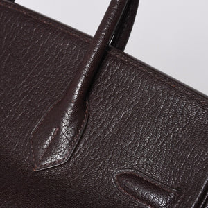 極美品 エルメス HERMES オータクロア 32 ハンドバッグ シェーブル ハバナ ゴールド金具 レディース □E刻印中古 4a000975