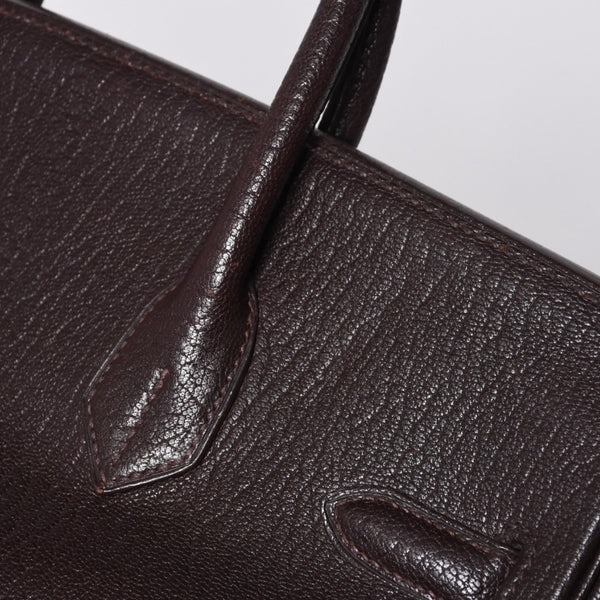 極美品 エルメス HERMES オータクロア 32 ハンドバッグ シェーブル ハバナ ゴールド金具 レディース □E刻印中古 4a000975