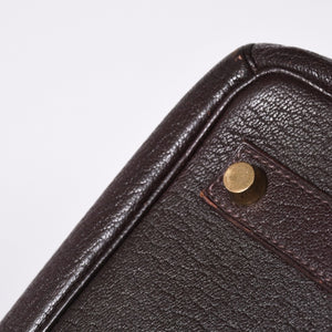 極美品 エルメス HERMES オータクロア 32 ハンドバッグ シェーブル ハバナ ゴールド金具 レディース □E刻印中古 4a000975