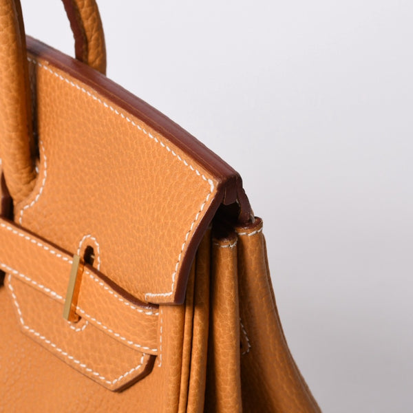 極美品 エルメス HERMES オータクロア 32 ハンドバッグ フィヨルド ナチュラルサブレ ゴールド金具 レディース □A刻印中古 4a000974