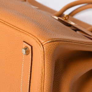 極美品 エルメス HERMES オータクロア 32 ハンドバッグ フィヨルド ナチュラルサブレ ゴールド金具 レディース □A刻印中古 4a000974