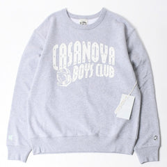New and unused BILLIONAIRE BOYS CLUB Casanova Boys Club Gray White Sweatshirt Crew Neck Sweatshirt M Size Used 4a008100